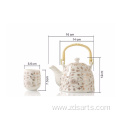 Chinese teapot suit Golden Dragon